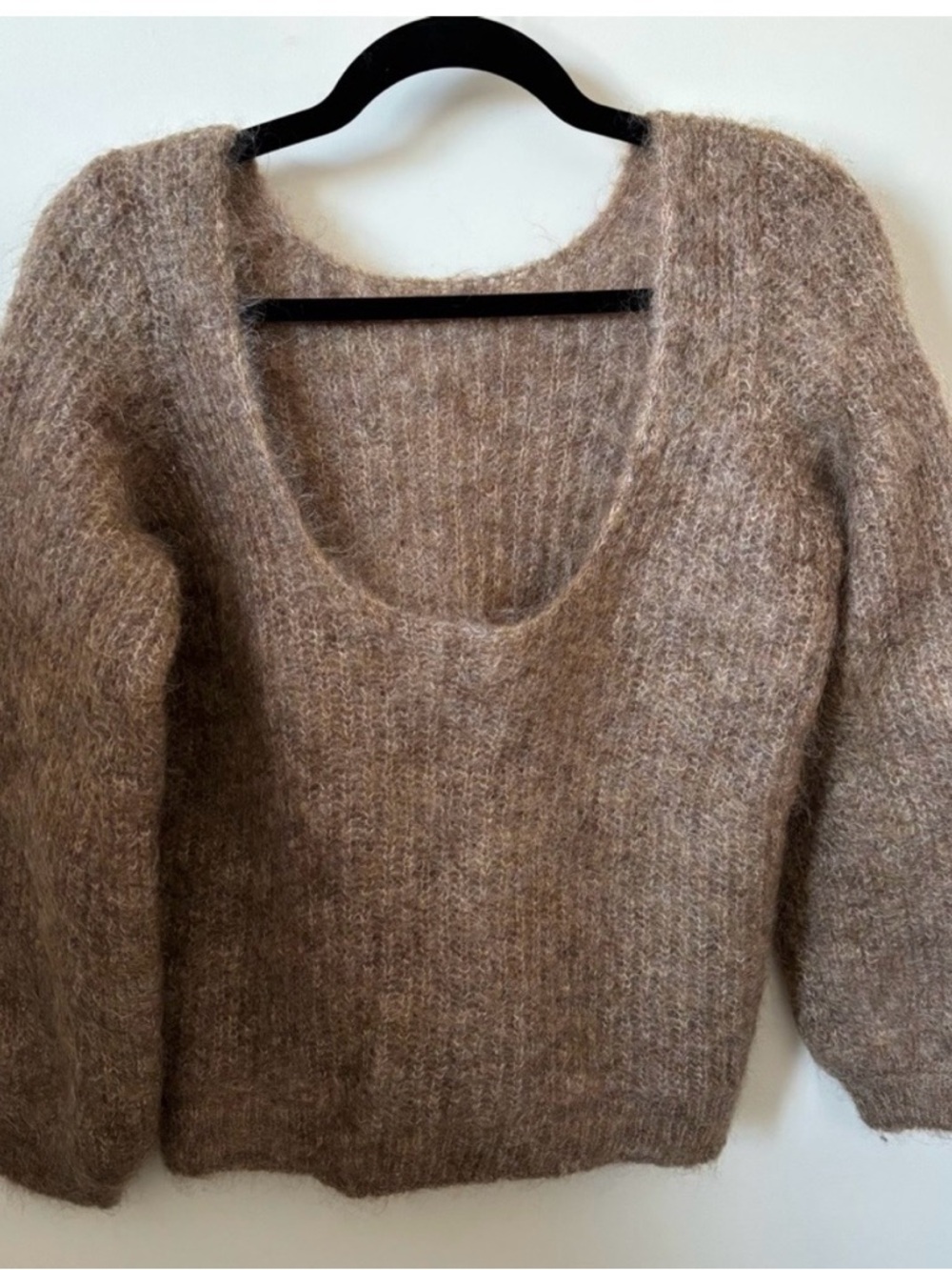 Sezane Lucy Ballon Sleeve Kid Mohair Jumper - Picture 4 of 8
